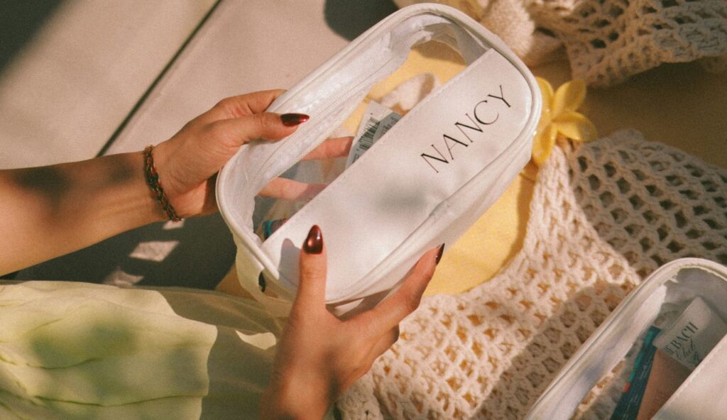 Trousse de toilette réutilisable et étanche