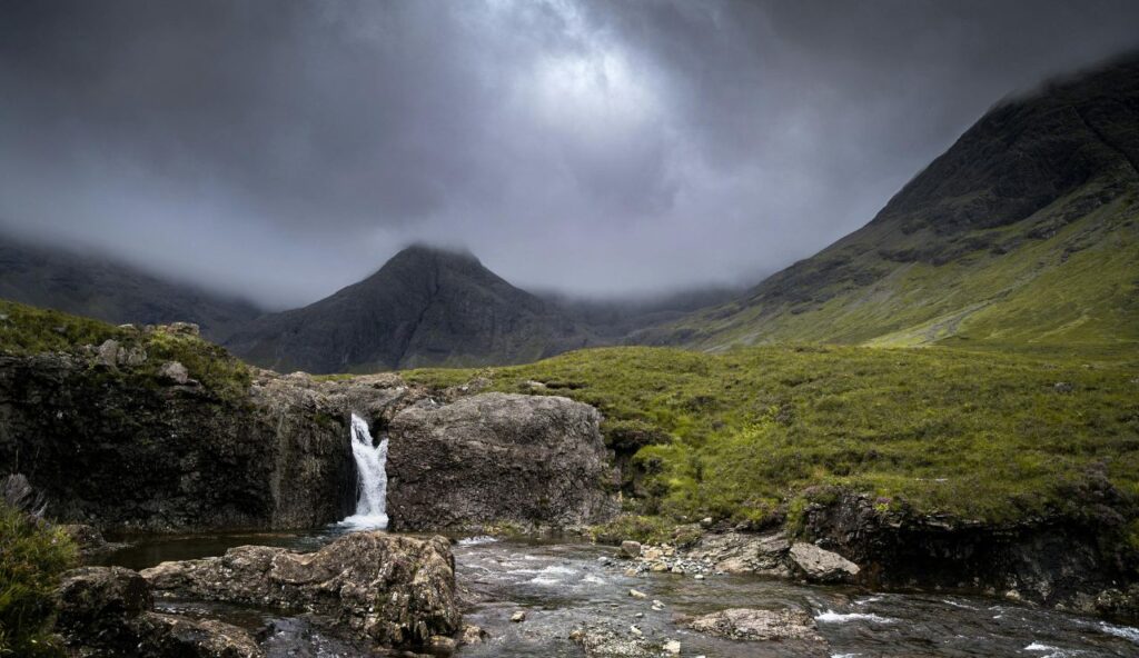 Les piscines des fées, Glenbrittle, île de Skye, Écosse