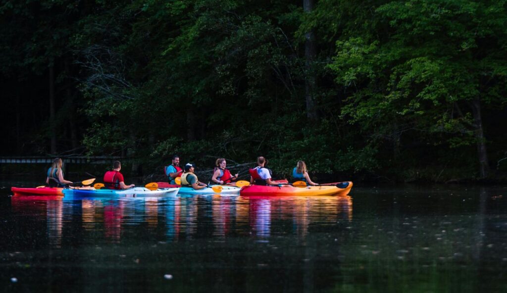Kayak de nuit guidé (eau calme)